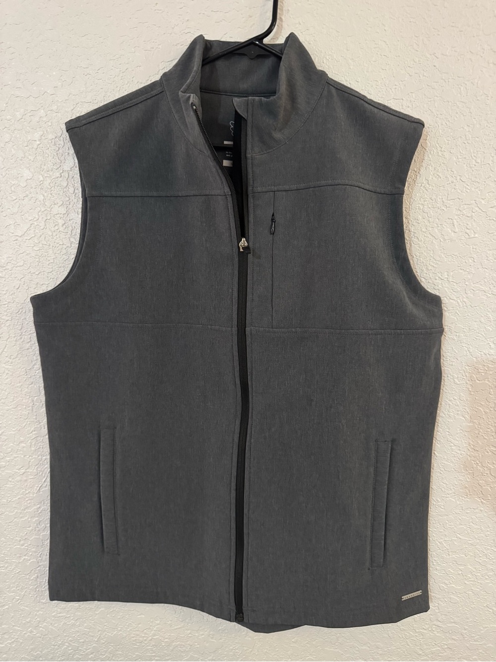 Men's Charcoal Gray Softshell Vest
